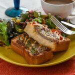 ポークパティのボリューム食パンキッシュ