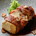 ベーコン巻き豆腐ステーキ