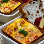 ノーシュガーベーコンと豆のオムレツ