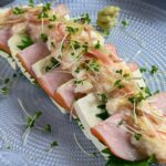 カナディアンベーコンと豆腐の和風サラダ