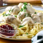 Swedish-Style Gravy with Pork Meatballs